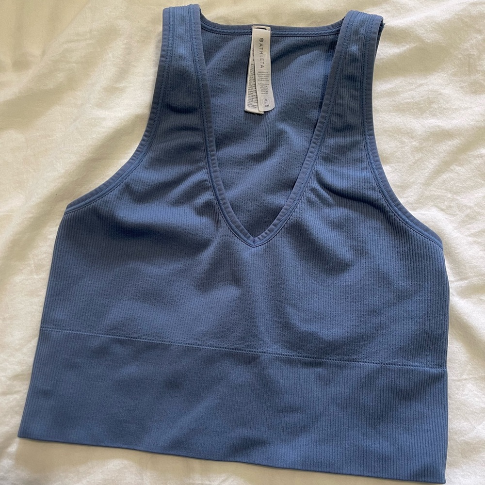 Athleta Ribbed Crop Top
